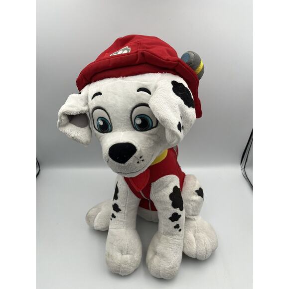 Paw Patrol Marshall Large Plush Sitting Fire Hat Nickelodeon Stuffed Animal 15" - Picture 1 of 6